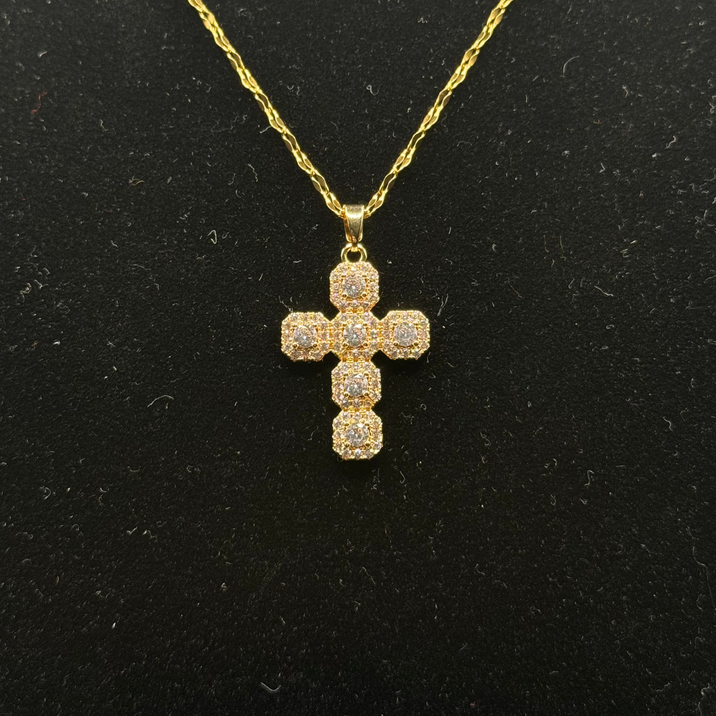 Collana con Croce Baguette