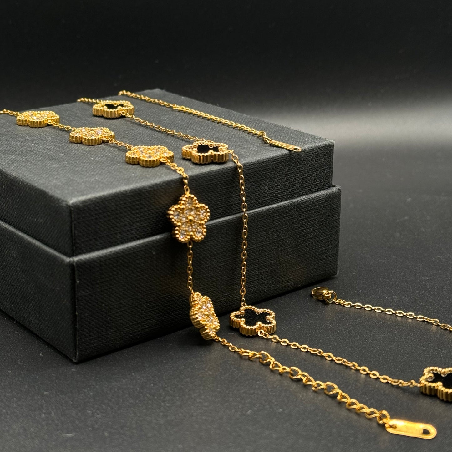 Offerta Combo Bracciale e Collana Quadrifoglio