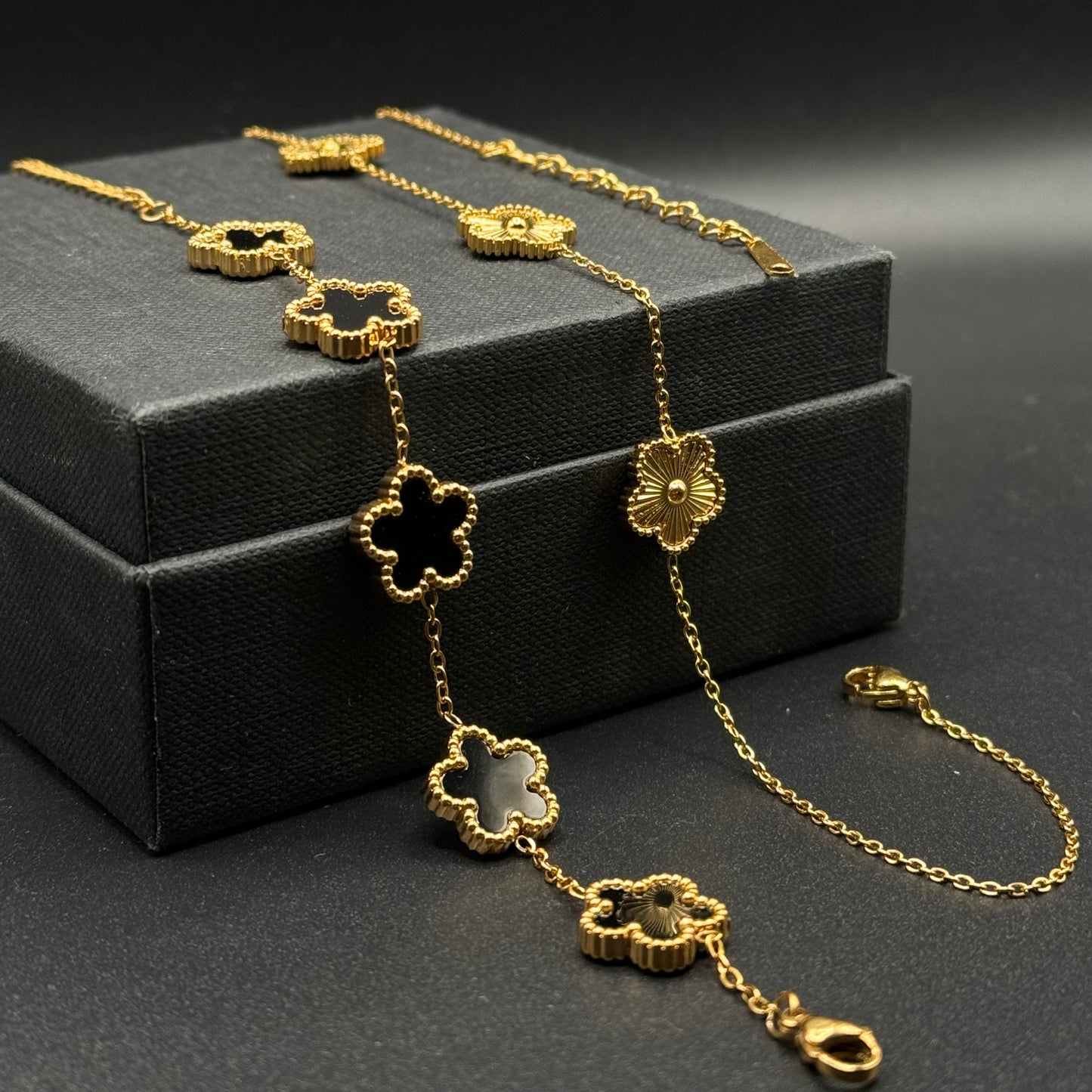 Offerta Combo Bracciale e Collana Quadrifoglio