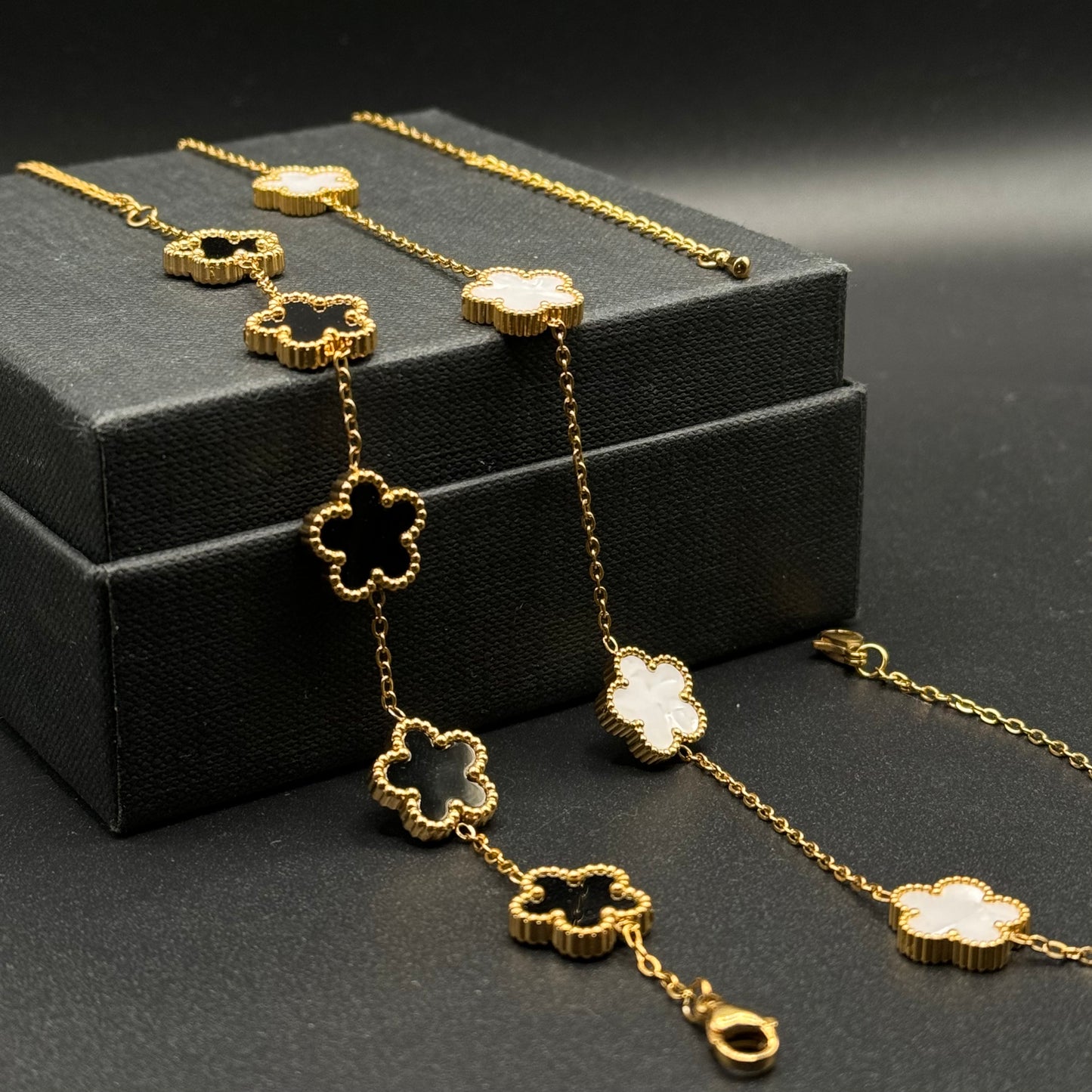 Offerta Combo Bracciale e Collana Quadrifoglio