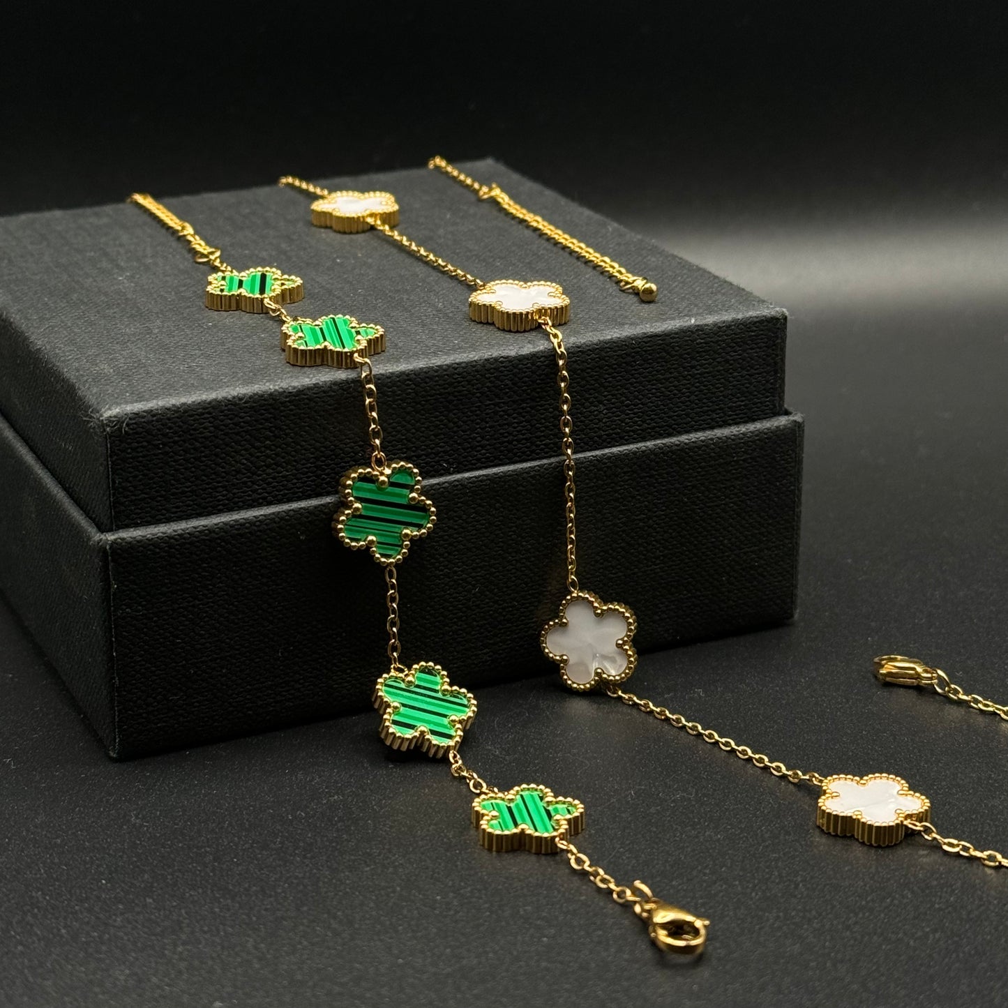 Offerta Combo Bracciale e Collana Quadrifoglio