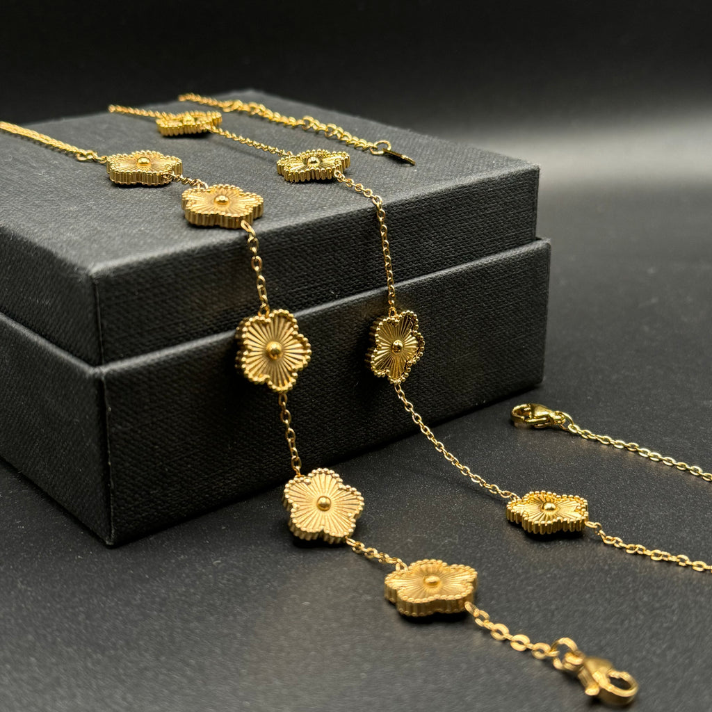 Offerta Combo Bracciale e Collana Quadrifoglio