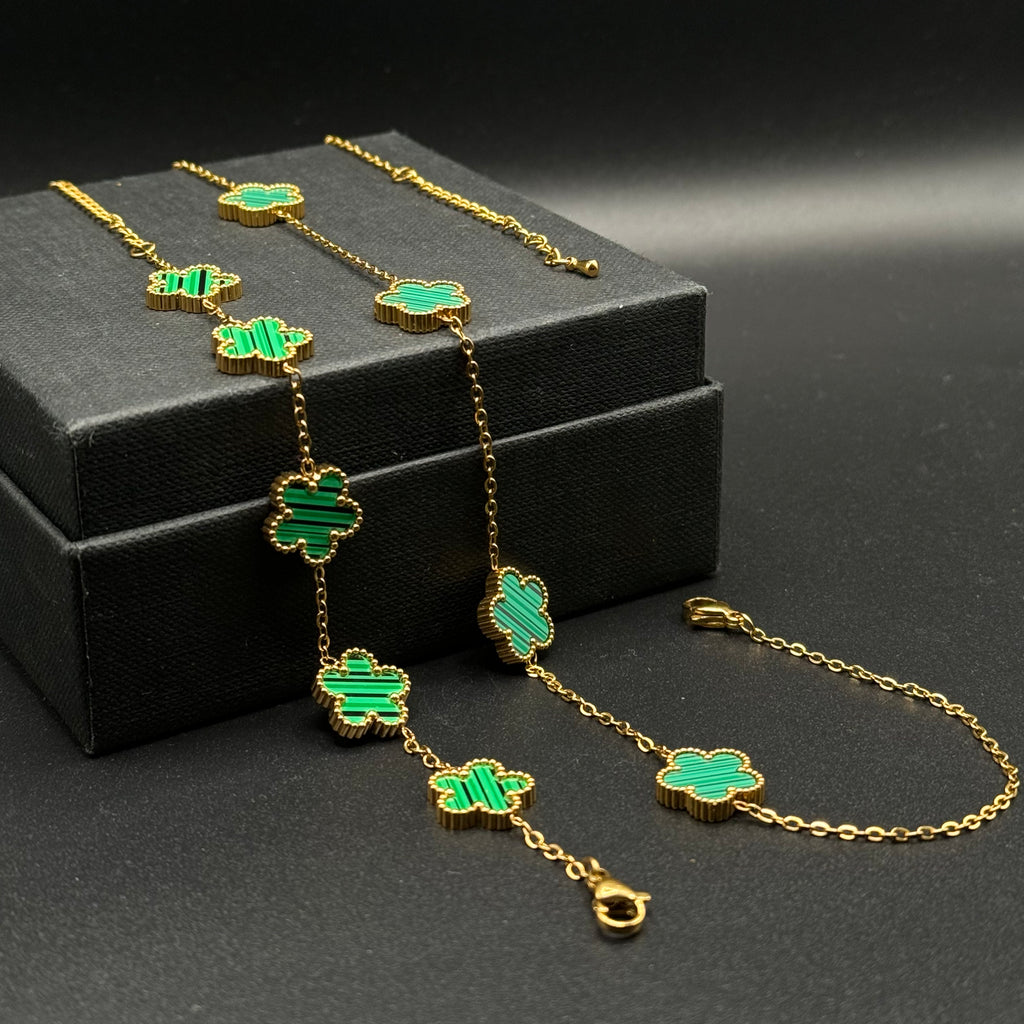 Offerta Combo Bracciale e Collana Quadrifoglio